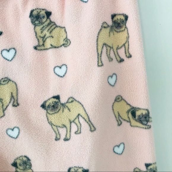 PJ Salvage Printed Flannel Pajama Set Pink L - Picture 15 of 16